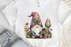 Watercolor easter bunny Gnome PNG Clipart Product Image 3