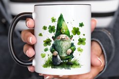 Watercolor St. Patricks Happy Green Gnome PNG Clipart Product Image 3