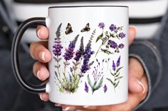 Watercolor Lavender Garden PNG Clipart Product Image 3