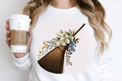 Watercolor Floral Brooms PNG Clipart Product Image 3