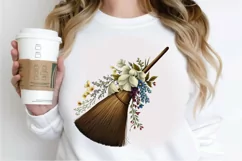 Watercolor Floral Brooms PNG Clipart Product Image 3