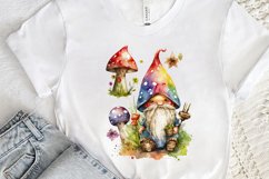 Watercolor Mushrooms Gnome PNG Clipart Product Image 3