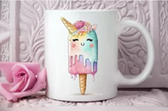 Watercolor Cute Ice Cream PNG Clipart Product Image 3