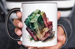 Watercolor Raw Tourmaline Crystal PNG Clipart Product Image 3