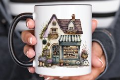 Watercolor Whimsical Village Shop PNG Clipart Product Image 3