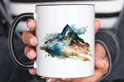 Watercolor Mountain PNG Clipart Product Image 3
