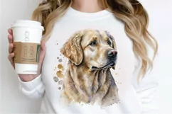 Watercolor Golden Dog PNG Clipart Product Image 3
