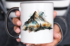 Watercolor Mountain PNG Clipart Product Image 3