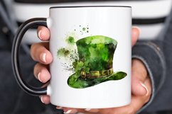 Watercolor Green Hat St.Patrick&#039;s Day PNG Clipart Product Image 3