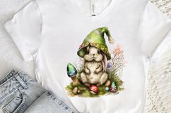 Watercolor easter bunny Gnome PNG Clipart Product Image 3