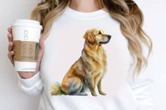 Watercolor Golden Dog PNG Clipart Product Image 3