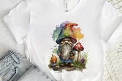 Watercolor Mushrooms Gnome PNG Clipart Product Image 3