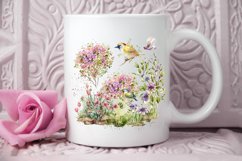 Watercolor Spring Garden PNG Clipart Product Image 3