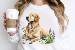 Watercolor Golden Dog PNG Clipart Product Image 3