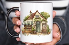 Watercolor Whimsical Village Shop PNG Clipart Product Image 3