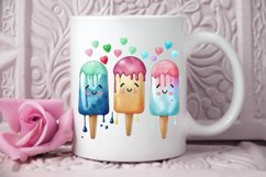 Watercolor Cute Ice Cream PNG Clipart Product Image 3