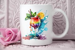 Watercolor Cocktail PNG Clipart Product Image 3