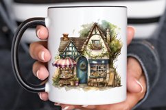Watercolor Whimsical Village Shop PNG Clipart Product Image 3