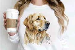 Watercolor Golden Dog PNG Clipart Product Image 3