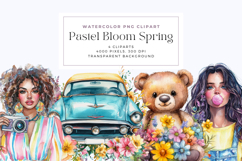 Watercolor Pastel Bloom Spring Clipart Product Image 1