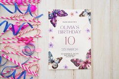 Watercolor Crystal Butterflies Clipart Product Image 2