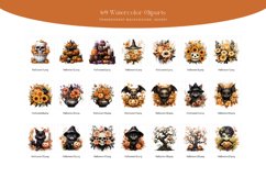 69 Watercolor Halloween Collection Clipart Product Image 2