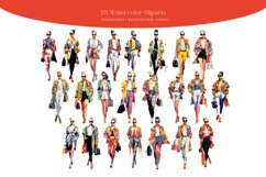 23 Watercolor POP ART Fashion Clipart Product Image 2