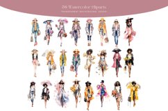 50 Watercolor Spring Fashion Clipart Product Image 2