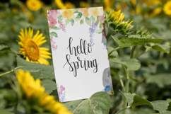 Watercolor Pastel Bloom Spring Clipart Product Image 2