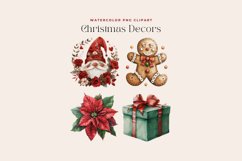 Watercolor Christmas Decors Clipart Product Image 2