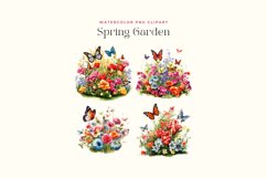 Watercolor Spring Garden Clipart Product Image 2