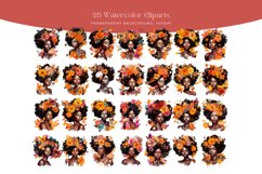 28 Watercolor Autumn Black Beauty Clipart Product Image 2