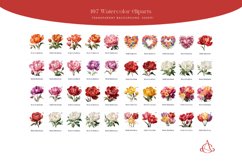 107 Watercolor Bright Tulips Clipart Product Image 2