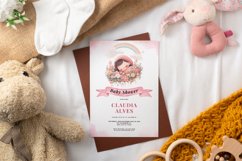 Watercolor Cute Girl Sleeping Clipart Product Image 3