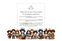 13 Watercolor Halloween Kids Clipart Product Image 3