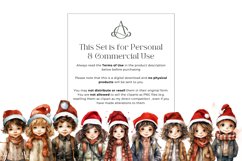 12 Watercolor Christmas Kids Clipart Product Image 3