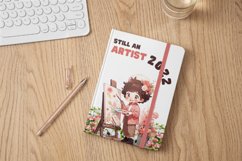 Watercolor Boy Artist Clipart Product Image 3