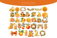 59 Watercolor Oranges Clipart Product Image 3