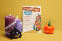 4 Watercolor Pumpkin Sequined Patch Clipart Product Image 3