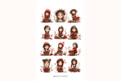 Watercolor Cozy Cherry Joy Clipart Bundle Product Image 3