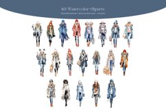 63 Watercolor Winter Fashion Clipart Product Image 3