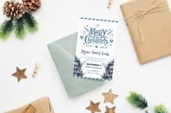 4 Watercolor Winter Vintage Bookshelves Clipart Product Image 3