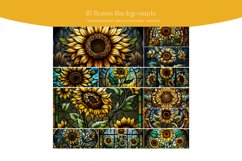 Sunflower Stained Glass Highland Cows Product Image 3