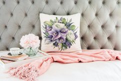 4 Watercolor Orchids and Calla Lilies Clipart Product Image 3