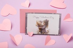 Watercolor Cozy Teddy Love Clipart Product Image 3