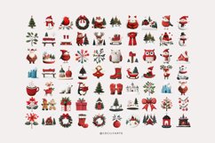 Watercolor Whimsical Christmas Clipart Bundle Product Image 3