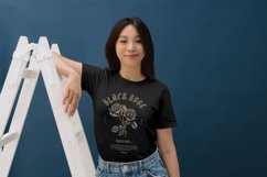 Watercolor Colored Pencil Black and Gold Roses Clipart Product Image 3