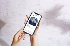 Watercolor Blue and Gold Geode Flower Clipart Product Image 3