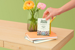 Watercolor Spring Bloom Basket Clipart Product Image 3
