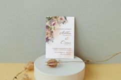 4 Watercolor Elegant Flowers Clipart Product Image 3